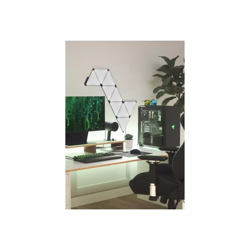 Nanoleaf Shapes zwart Triangles Starter Kit (9 panelen) 42W WiFi