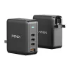MINIX NEO-P165 GaN-oplaadadapter met 3x USB-C en 1x USB-A aansluitingen 165W