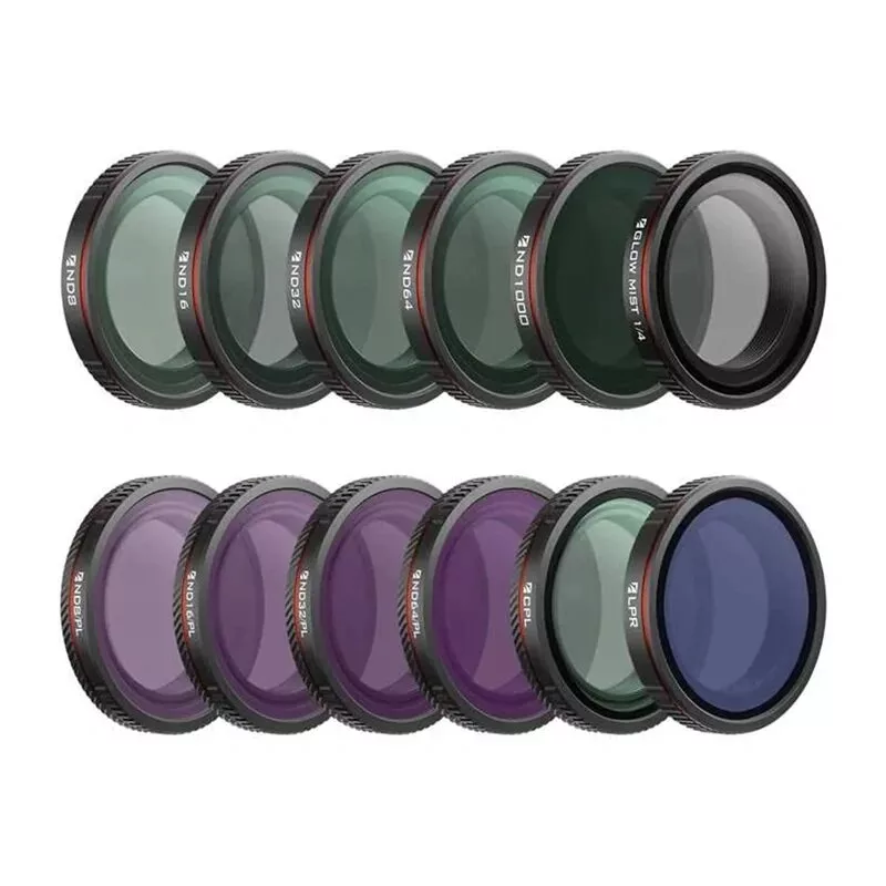 Freewell filterset voor DJI Osmo Action 3/4 – Mega Kit – 12 stuks