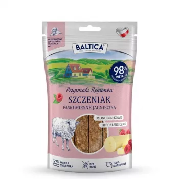 BALTICA Przysmaki Regionów Meat Strips lam – hondensnack – 90 g