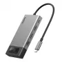 Belkin CONNECT 8-in-1 USB-C-hub voor 2 beeldschermen - Space Gray