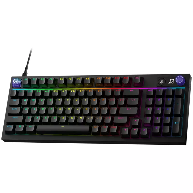 Logitech G316 X 98 gaming-toetsenbord, Hongaarse layout, zwart, bedraad, Lightsync RGB