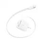Belkin BOOST CHARGE Pro 67W Dual GaN wandlader met oprolbare USB-C-kabel, wit