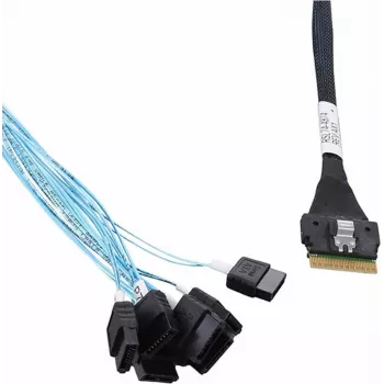 Microchip Adaptec interne SAS-kabel - 1x8 Slim SAS (SFF-8654) naar 8x SATA - 0,8 m