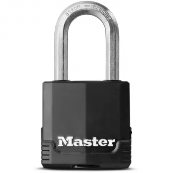Master Lock M115EURDLF Excell gelamineerd hangslot 49 mm beugelbreedte, 38 mm beugelhoogte, verschillend sluitend, beschermende coating, voor poorten, garages, hekken