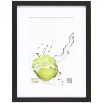 Deknudt S66KF2 P1 18x24 houten fotolijst zwart met passe-partout