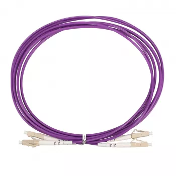 Extralink EX.36868 LC/UPC naar LC/UPC patchkabel, Multimode OM4, Duplex, 3 mm, 2 m