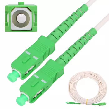 Extralink patchkabel SC/APC-SC/APC, LSOH, singlemode, simplex, G.657A2, 3 mm, 15 m, wit