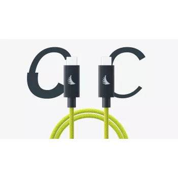 Angelbird USB-C 4.0 Solid Flex kabel Lime 1 m / 3.3 ft UC4SFL100