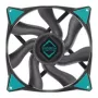 Iceberg Interactive IceGALE Xtra 140mm zwarte behuizingsventilator - 500-2500 RPM - 169 CFM - 47 dB - PWM