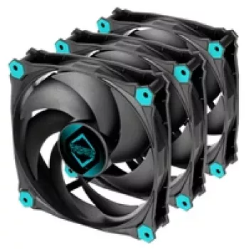 Iceberg Thermal IceGALE Silent 120mm zwarte behuizingsventilator 3-pack