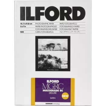 ILFORD MG RC DL 13x18 cm (5x7 in) glanzend variabel contrast zwart-wit fotopapier, 100 vel