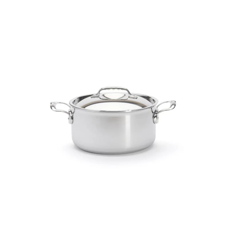 De Buyer Affinity steelpan RVS met deksel 24 cm