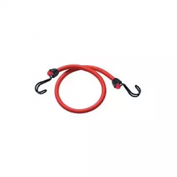 Master Lock 3020EURDAT bungee twin wire haak bagageband - 0,6 m - 40 kg - rood - 2 stuks