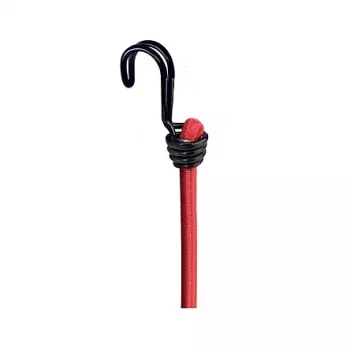 Master Lock 3020EURDAT bungee twin wire haak bagageband - 0,6 m - 40 kg - rood - 2 stuks