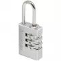 Master Lock 7620EURDCC combinatieslot, aluminium behuizing, geharde stalen beugel, 4-cijferig resetbaar, 50 mm behuizing breedte, 8 mm beugeldiameter, zilver/grijs