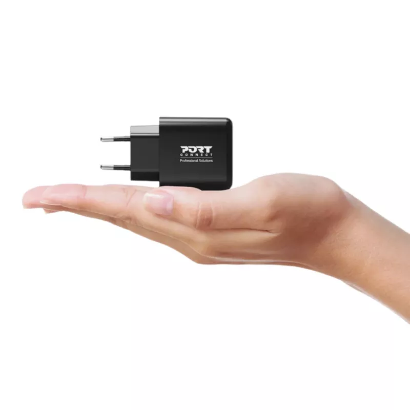PORT Designs wandlader USB-C PD 65W GaN EU-stekker zwart