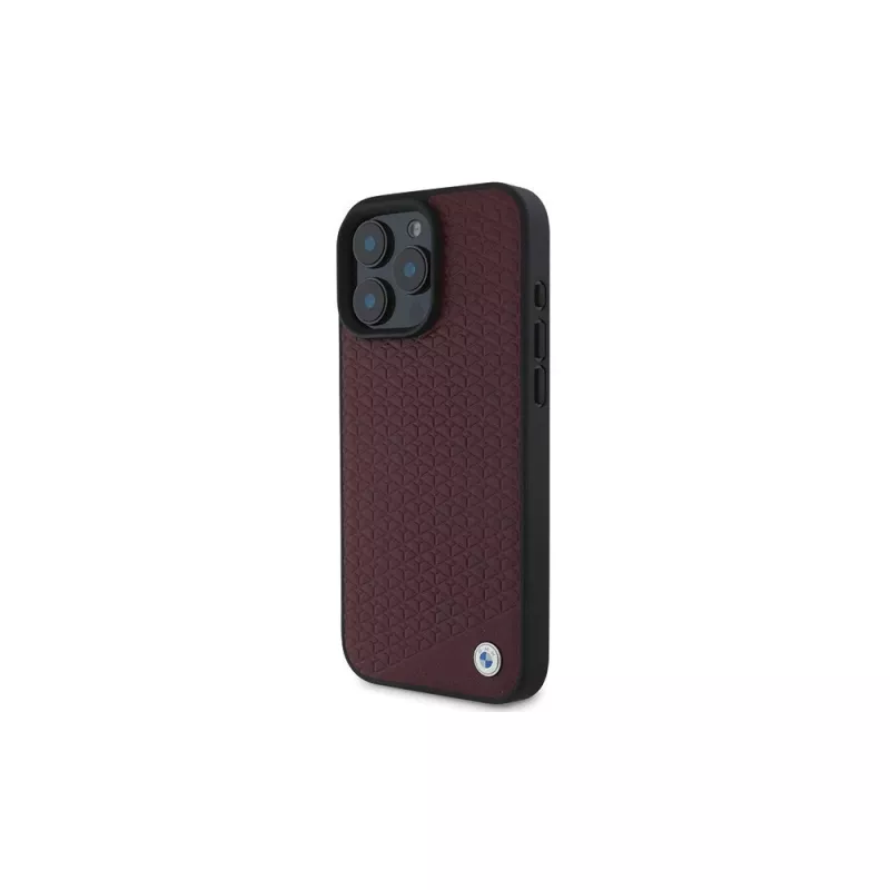 BMW iPhone 16 Pro Max rode hardcase sign leather diamond metal logo MagSafe