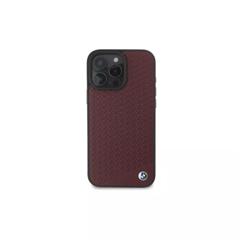 BMW iPhone 16 Pro Max rode hardcase sign leather diamond metal logo MagSafe