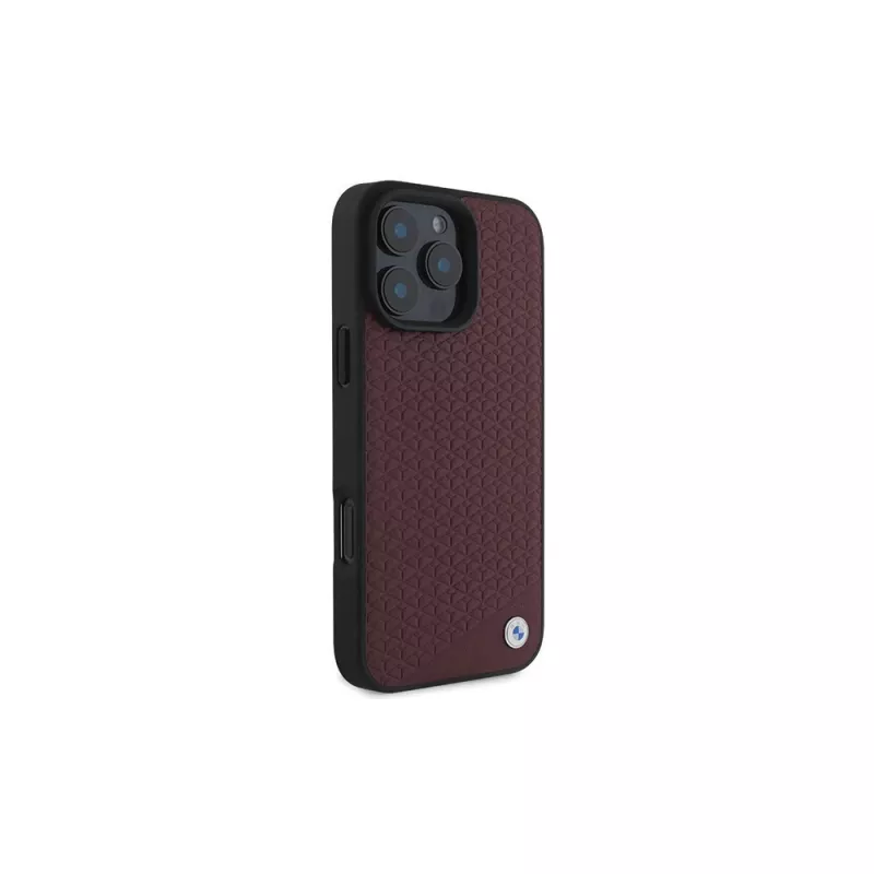 BMW iPhone 16 Pro Max rode hardcase sign leather diamond metal logo MagSafe