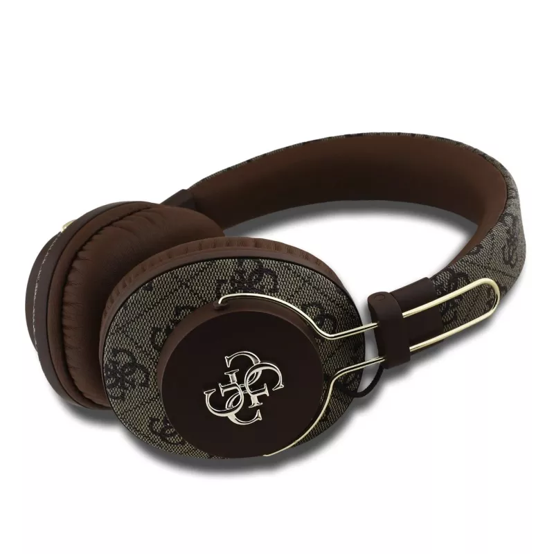 GUESS draadloze Bluetooth-headset 4G metal logo bruin GUBHS72P4FC4MW