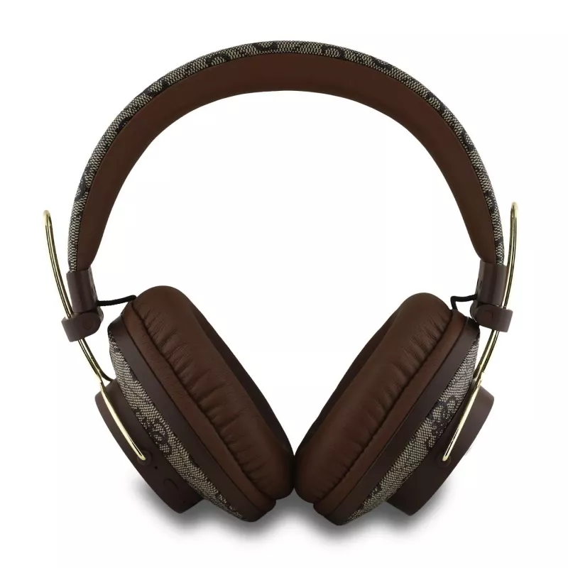 GUESS draadloze Bluetooth-headset 4G metal logo bruin GUBHS72P4FC4MW