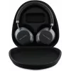 Karl Lagerfeld Saffiano metal logo draadloze Bluetooth on-ear hoofdtelefoon zwart