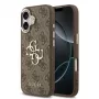 GUESS hard cover 4G metal logo bruin voor Apple iPhone 17