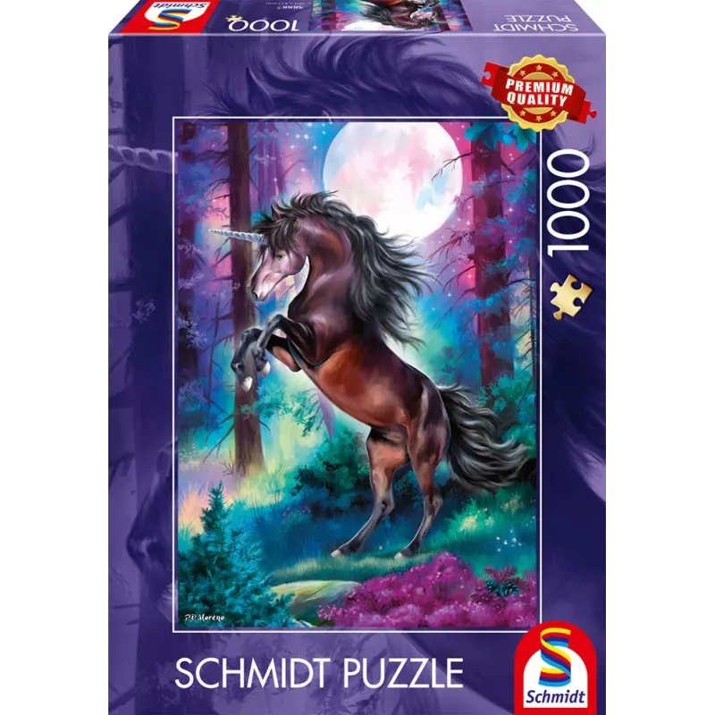 Schmidt Spiele Einhorn bei Vollmond 1000 stukjes puzzel