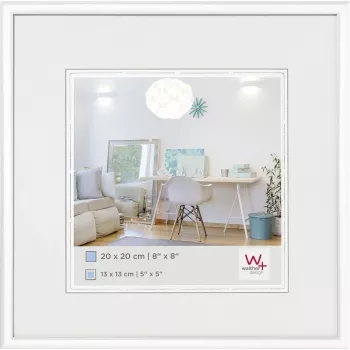 Walther KV220W New Lifestyle fotolijst 13x13 cm wit kunststof glas vierkant fotolijst