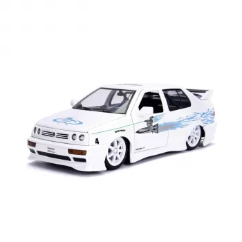 Jada Fast & Furious 1995 VW Jetta 1:24 die-cast modelauto (wit)