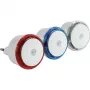 REV LED nachtlampje set 3 st. - rood, blauw, wit/transparante ringen - 0,8 W - schemersensor
