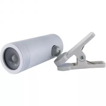 REV LED-accu klemspot met schakelaar, wit 2014100300