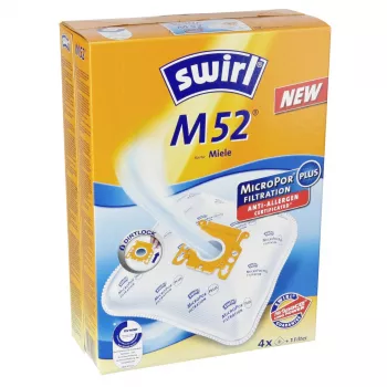 Swirl M 52 MicroPor Plus stofzuigerzakken (4-pack) met filters