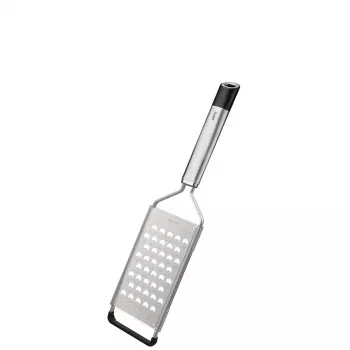 GEFU PRIMELINE grove rasp, RVS-mes, zwart handvataccent