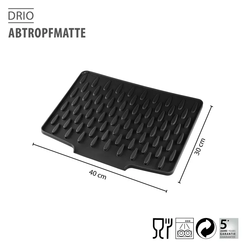 GEFU DRIO droogmat antraciet