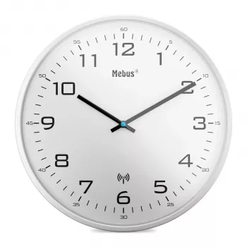 MEBUS 13080 Radiografische wandklok, Wit, 30 cm