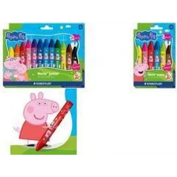 STAEDTLER Noris Junior Peppa Pig Wasco's 12 kleuren in plastic etui