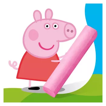 STAEDTLER Junior Straatkrijt Peppa Pig 6 stuks Kartonnen verpakking