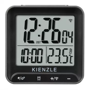 KIENZLE digitale wekker vierkant zwart