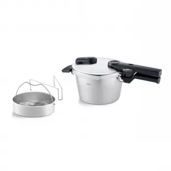 Fissler Vitaquick Premium 4,5L snelkookpan, 3-delige set 22 cm