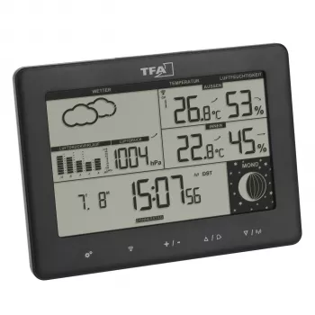 TFA Elements draadloos weerstation 35.1158.01 zwart