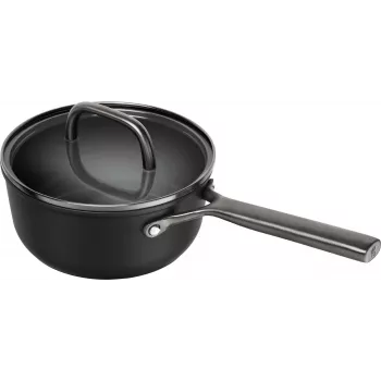 ZWILLING Milano Steelpan met glazen deksel 18 cm, Zwart (1035051)