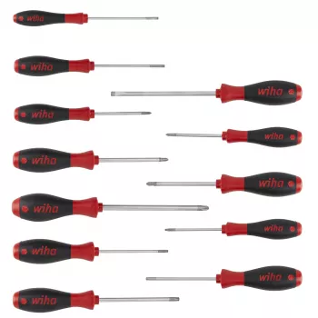 Wiha Schroevendraaierset SoftFinish 12-delig Plat PH PZ TORX (302HK12)