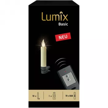 Krinner Basic Mini 10-delige basisset slinger ivoor monochroom LED batterijgevoed IP44 kerstdecoratie