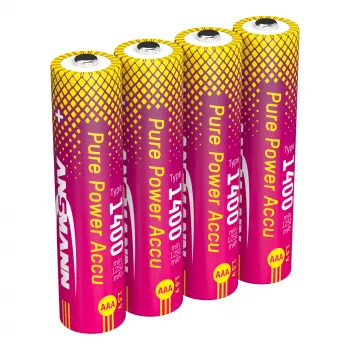 ANSMANN PurePower AAA 1400 mAh 1,5 V Li-Ion accu's, 4-pack (1311-0034)