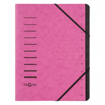 PAGNA 40059-34 A4 roze documentenmap met elastiek 320x245x5 mm