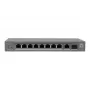 LevelOne PoE+ switch 8xGE PoE/1xGE/1xSFP 120W unmanaged kunststof