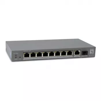 LevelOne PoE+ switch 8xGE PoE/1xGE/1xSFP 120W unmanaged kunststof