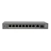 LevelOne PoE+ switch 8xGE PoE/1xGE/1xSFP 120W unmanaged kunststof